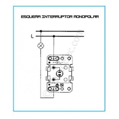 Niessen - 8101 interruptor monopolar Ref. 6520505001 : : Bricolaje  y herramientas