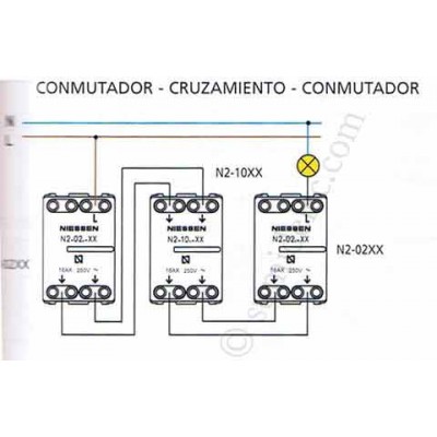 Conmutador cruzamiento Niessen 8110,mecanismos Niessen Sky,Skymoon