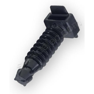 Taco negro 6mm PVC para brida 100 Unidades