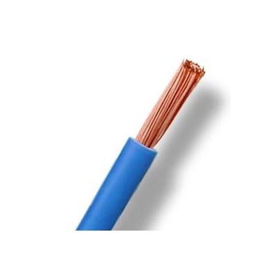 Cable flexible unipolar al corte libre de halógenos azul 35m