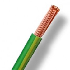 Cable eléctrico por metros libre de halógenos verde amarillo 35m
