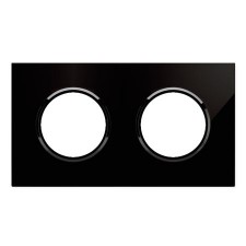 Marco 2 elementos Cristal Negro Soft 8672cn Niessen SkyMoon