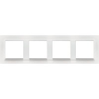 Marco cuádruple mecanismos Efapel 90940t bb Logus 90 animato blanco
