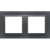 Marco doble mecanismos Efapel 90920t ss Logus 90 animato gris