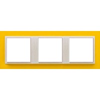 Marco triple mecanismos Efapel 90930t rg Logus 90 animato amarillo