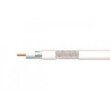 Rollo Cable coaxial 100 metros blanco PVC Aluminio-Aluminio