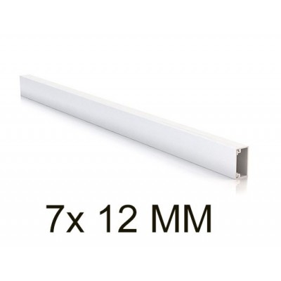 UNEX Canaleta para cables sin tabique blanco 7x12 en pvc Referencia 78010-2