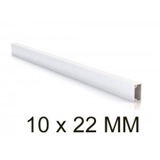 Canaleta blanca unex 78022-2 minicanal sin tabique 10x22mm