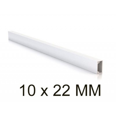 UNEX Canaleta para cables sin tabique blanco 10x22 en pvc