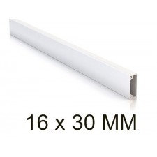Canaleta blanca unex 78033-2 minicanal sin tabique 16x30mm