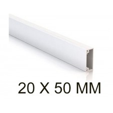 Canaleta blanca unex 78045-2 minicanal sin tabique 20x50mm