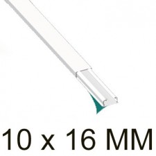Canaleta blanca autoadhesiva unex 78021-2A 10x16mm