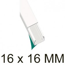 Canaleta blanca autoadhesiva unex 78031-2A 16x16mm