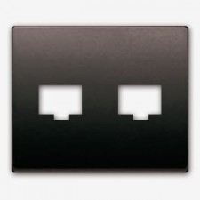 Tapa toma doble  RJ11 RJ45...
