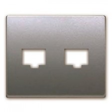 Tapa toma doble  RJ11 RJ45...