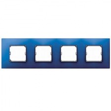 Marco 4 elementos azul eléctrico Simon 27 Neos 27774-67