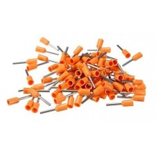 Punteras aisladas hueca Cembre 4mm naranja bolsa 100