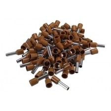 Punteras huecas CEMBRE cable 10mm marrón bolsa 100