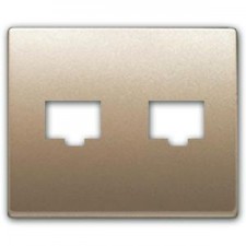 Tapa toma doble  RJ11 RJ45...