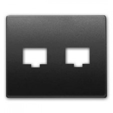 Tapa toma doble  RJ11 RJ45...