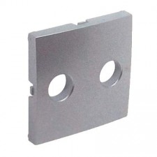 Tapa toma R-TV Efapel 90776 T AL Logus 90 aluminio