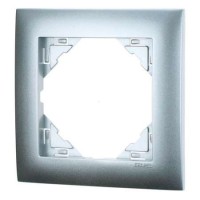Marco mecanismos Efapel simple 90910t al aluminio