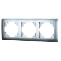 Marco mecanismos Efapel triple 90930 t al aluminio