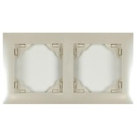 Marco mecanismos Efapel doble 90920 t pe perla