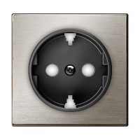 Tapa enchufe schuko 8588 ai acero inox niessen sky