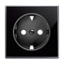 Tapa enchufe schuko 8588 cn cristal negro niessen sky