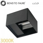 Aplique led Beneito & Faure 3985 LEK NEGRO 6.8w 3000K