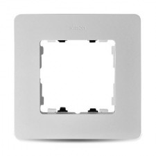 Marco blanco base aluminio premium 1 elemento 8200610-230 Simon Detail Original