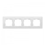 Marco blanco base aluminio premium 4 elementos 8200640-230 Simon Detail Original