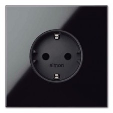 Tapa enchufe schuko 10000041-138 Simon 100 negro