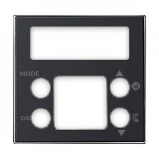 Tapa para termostato digital 8540.5 NS negro soft SKY Niessen