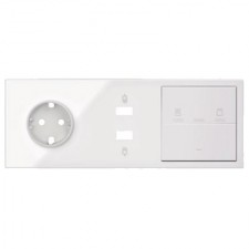 Kit front 3 elementos 1 base - 1 cargador 2Xusb - 1 persianas - 1 tecla 10020306-130 Simon 100