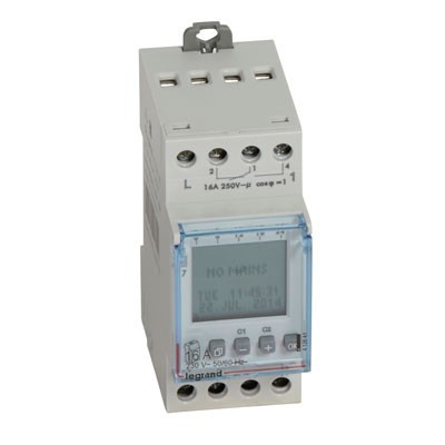 Interruptor horario digital programable 412641 2 salidas Legrand