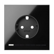 Tapa base de enchufe IO 10002041-138 negro Simon 100