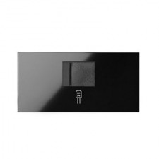 Tapa toma de informática RJ45 negro 10000005-138 Simon 100