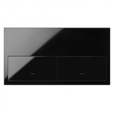 Kit front 2 elementos 2 teclas 10020201-138 negro Simon 100