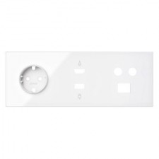 Kit front 3 elementos 1 enchufe 1 HDMI 1 USB 1 TV 1 RJ45 10020304-130 blanco Simon 100