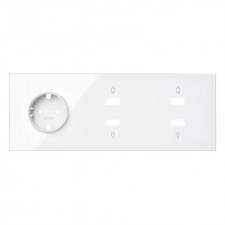 Kit front 3 elementos 1 enchufe 2 HDMI 2 USB 10020305-130 blanco Simon 100