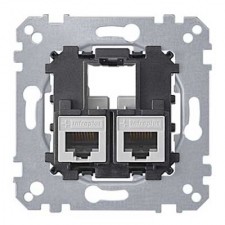 Toma RJ45 doble S-One cat 6 UTP MTN4576-0002 Schneider electric