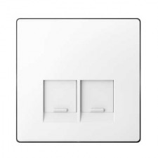 Tapa RJ45 doble S-One ártico MTN4572-6035 D-Life Schneider