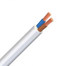 Manguera flexible blanca 2x2.5mm 500V H05VV-F