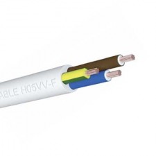 Manguera flexible blanca 3x2.5mm 500V H05VV-F