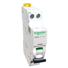 Interruptor automático 6A iDPN F Schneider 1P+N A9N21555