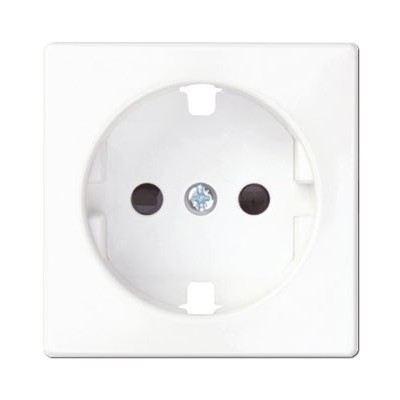 Tapa para la base de enchufe schuko blanco brillante Simon 100