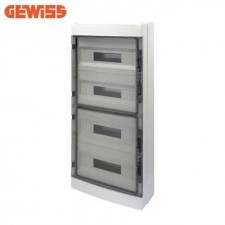 Cuadro eléctrico de superficie 72 módulos GEWISS GW40109 puerta fumé