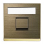 Tapa toma informática con persiana 8518.1 OE Niessen Sky oro envejecido